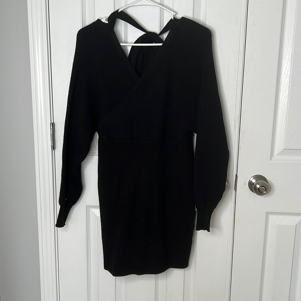 Black sweater dress size small
